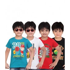 Boys T-Shirt For Kids (Pack of 4)